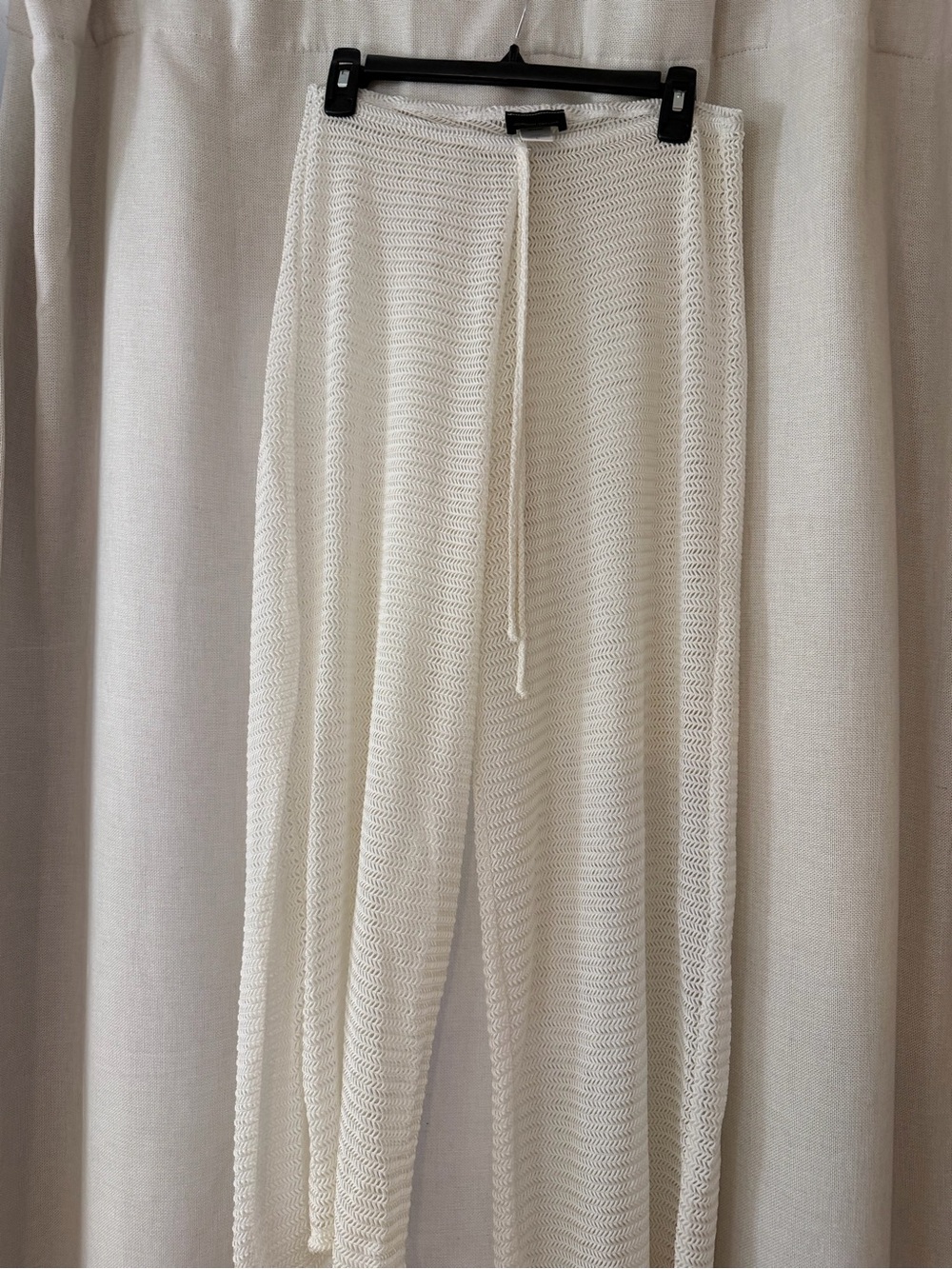 Jordan Taylor Sheer knit cover up pants in Ivory